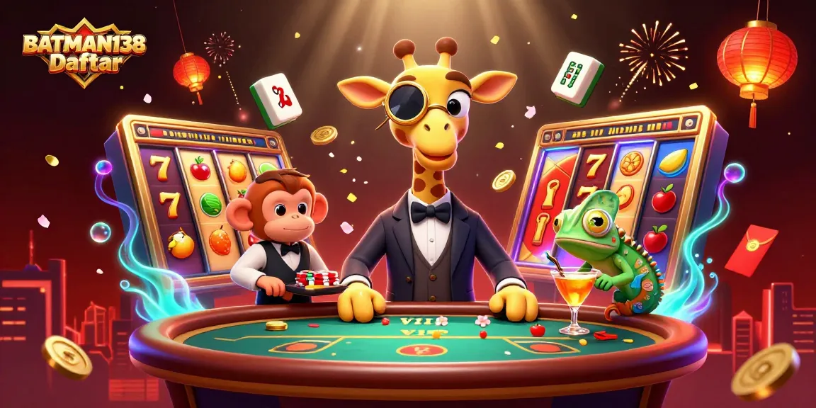Bet on excitement with BATMAN138 Daftar in a lavish 3D casino scene full of action.