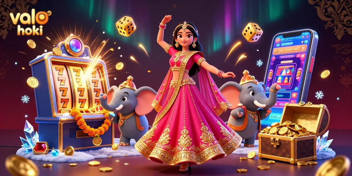 Experience the excitement of valo hoki with stunning visuals of slots, vibrant characters, and dazzling casino elements.
