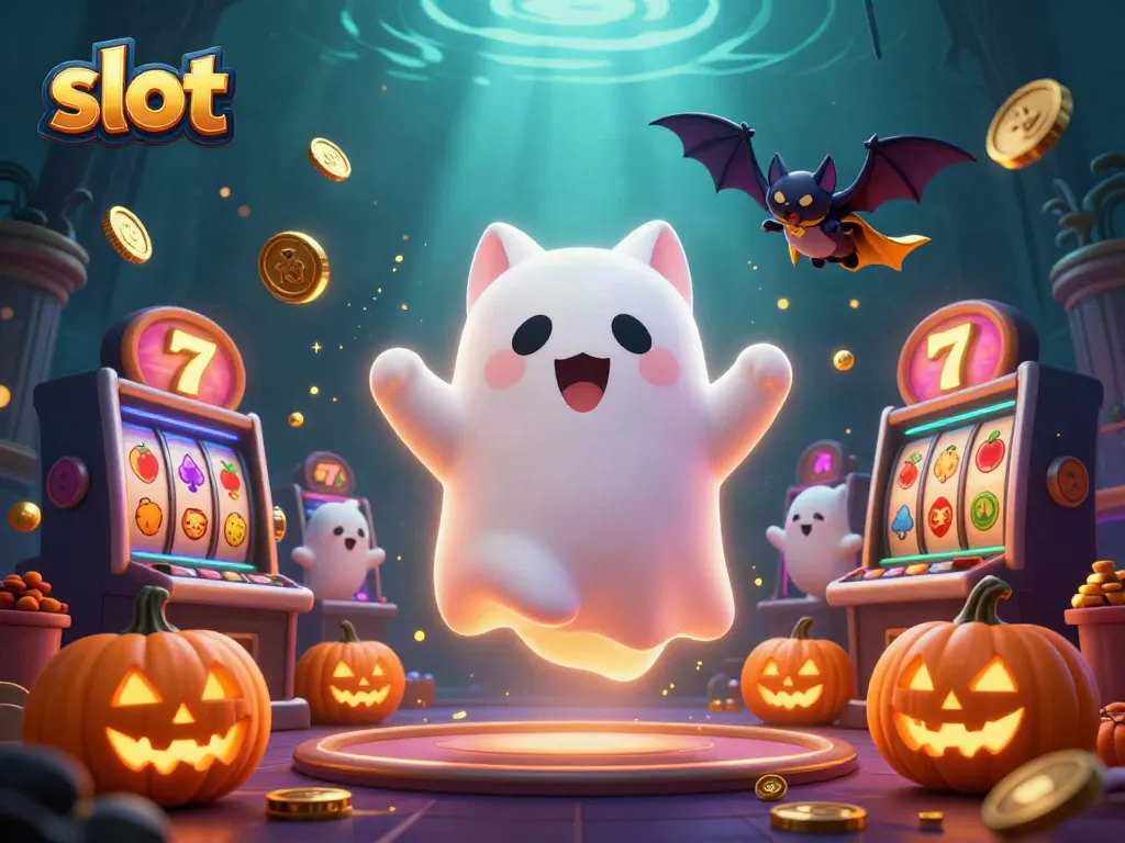 Menangkan slot dengan kombinasi karakter kucing hantu ceria dan kelelawar vampir di kasino penuh jackpot.