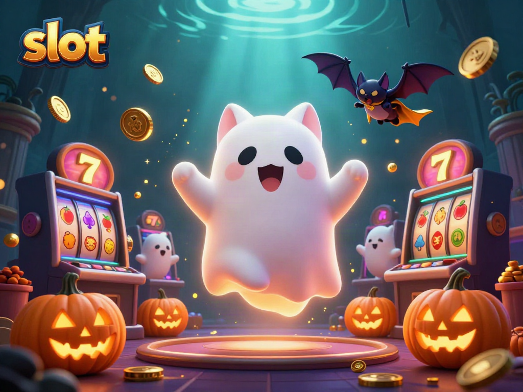 Menangkan slot dengan kombinasi karakter kucing hantu ceria dan kelelawar vampir di kasino penuh jackpot.