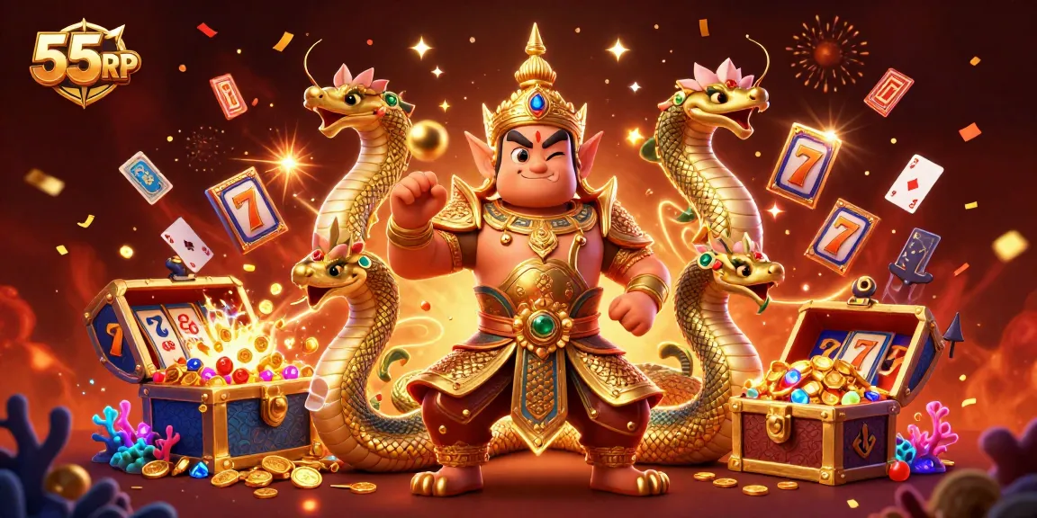 Experience thrilling gameplay at 55RP with dynamic slots and vivid casino elements.