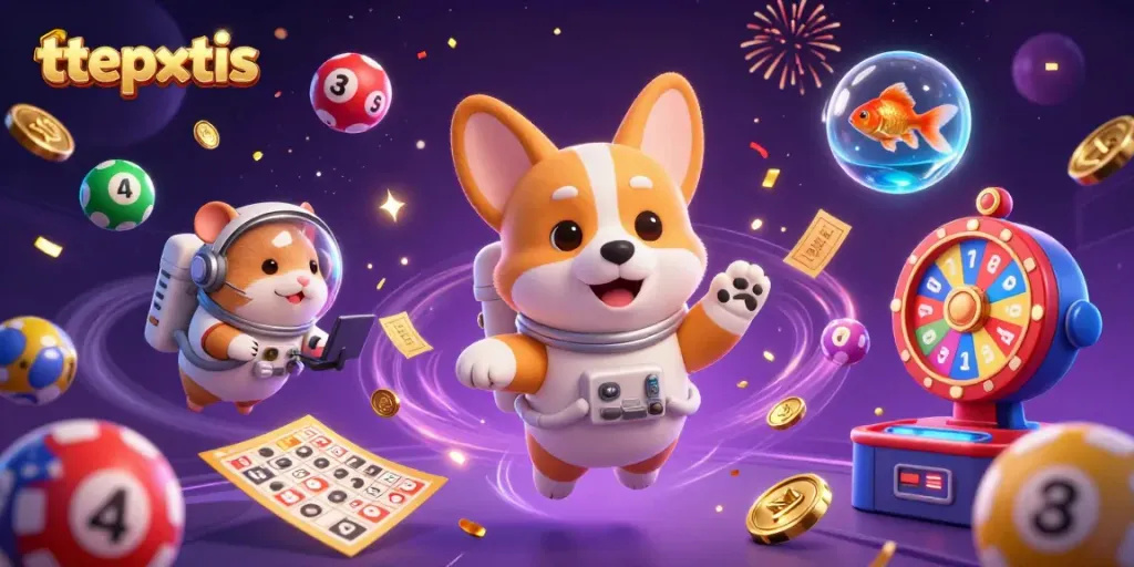 Permainan interaktif dengan karakter lucu di kasino luar angkasa texpertis.
